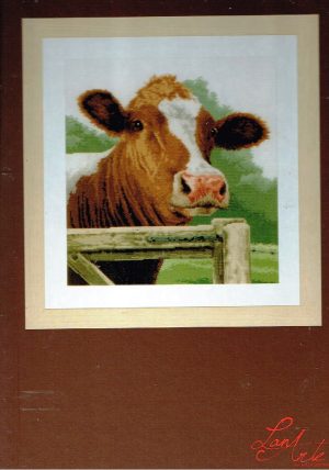 LANARTE BORDUURPAKKET ,WONDERING  COW  ,KOE