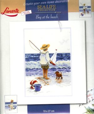 LANARTE BORDUURPAKKET, BOY AT THE BEACH 15600 op=op