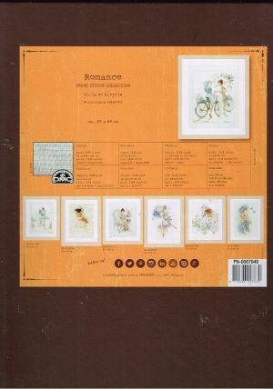 LANARTE BORDUURPAKKET ,GIRLS ON BICYCLE  7949 - Afbeelding 3