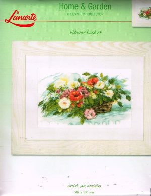 LANARTE BORDUURPAKKET, FLOWER BASKET