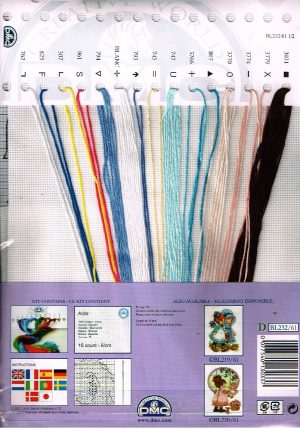 SARA KAY BORDUURPAKKET, BABY SAMPLER WITH NUMBERS  232 /61 - Afbeelding 2