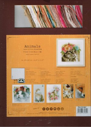 AANBIEDING LANARTE BORDUURPAKKET , FLOWER CROWN MAINE COON 189339/ 191867 - Afbeelding 2