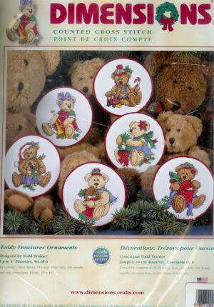 DIMENSIONS BORDUURPAKKET, TEDDY  TREASURES ORNAMENTS